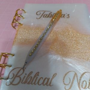 Personalized Note books with matching pens and key